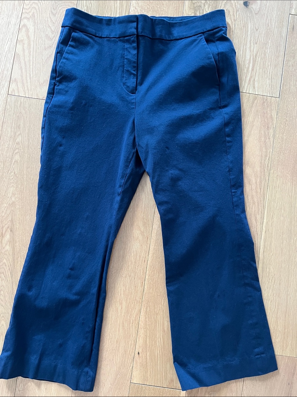 J Crew Navy Kelsey Women's Flair Cropped Trouser Pants